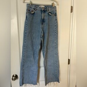 Zara wide leg high waist jeans